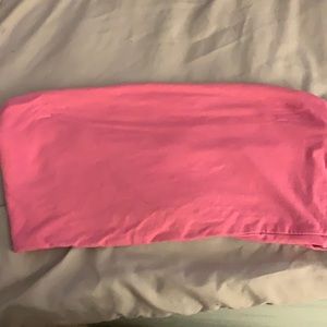 Pink crop top size large